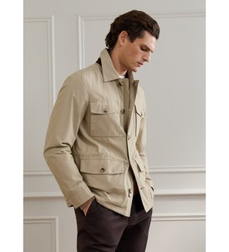 Hackett London Casaco Sr Cotton bege