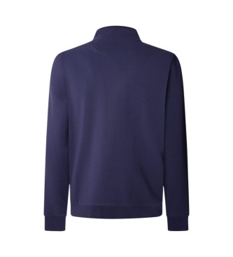 Hackett London Gestreepte kraag jas blauw