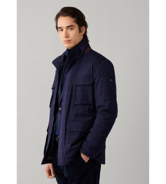 Hackett London Casaco Tailored Wpane Velo marinho