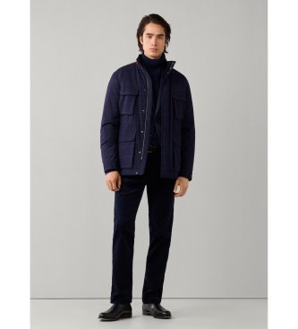 Hackett London Casaco Tailored Wpane Velo marinho