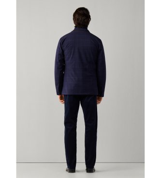 Hackett London Casaco Tailored Wpane Velo marinho