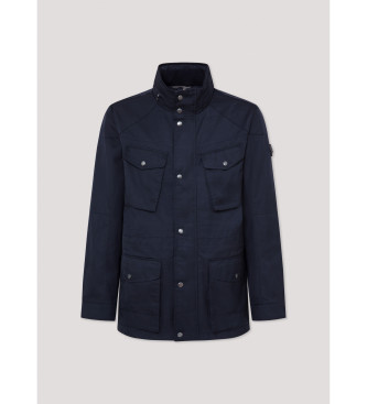 Hackett London Velospeed-jacka marinbl