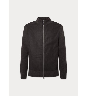 Hackett London Braune gewebte Jacke