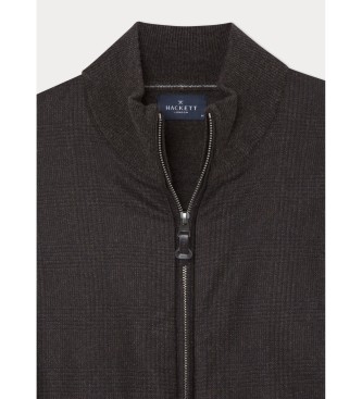 Hackett London Braune gewebte Jacke