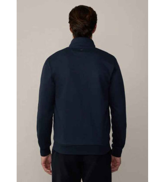 Hackett London Navy geweven gewatteerd jack