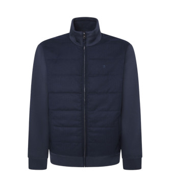 Hackett London Giacca trapuntata in tessuto blu scuro