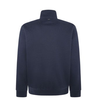 Hackett London Navy geweven gewatteerd jack