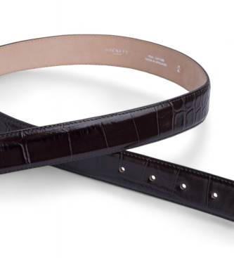 Hackett London Ceinture en cuir Nicole marron