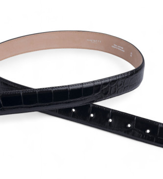 Hackett London Ceinture Nicole en cuir noir