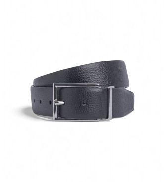 Hackett London Omkeerbare leren riem navy