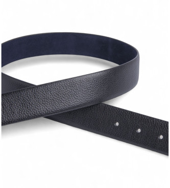 Hackett London Omkeerbare leren riem navy