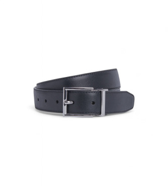 Hackett London Ceinture rversible en cuir Stitch Edge noir