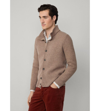 Hackett London Honingraat vest beige