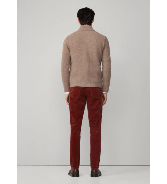Hackett London Honingraat vest beige