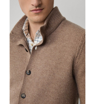 Hackett London Honingraat vest beige