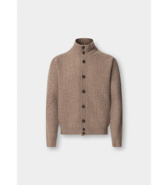 Hackett London Honingraat vest beige
