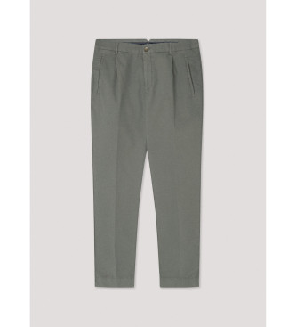 Hackett London Pantalon vert Doeskin