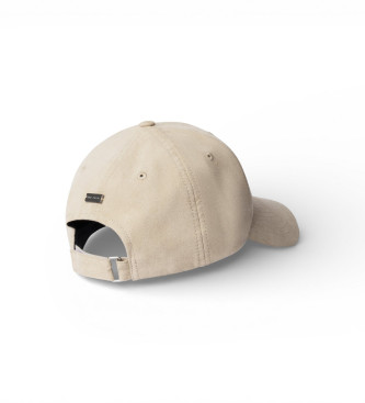 Hackett London Casquette en daim beige