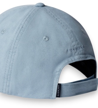 Hackett London Cappello Washed Brolly azzurro