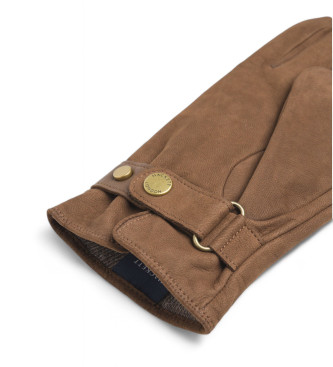 Hackett London Lderhandsker Touch brown