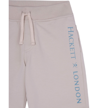 Hackett London Logo beige shorts