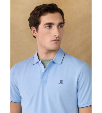 Hackett London Heritage Tipped polo shirt blue