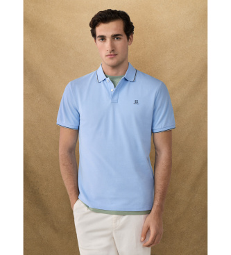 Hackett London Heritage Tipped polo shirt blue