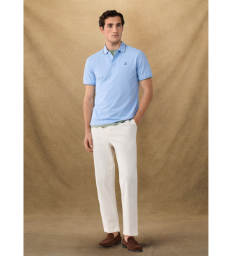 Hackett London Heritage Tipped polo shirt blue