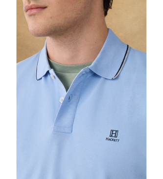 Hackett London Heritage Tipped polo shirt blue