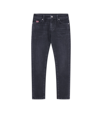 Hackett London Svart Slim Fit Jeans svart