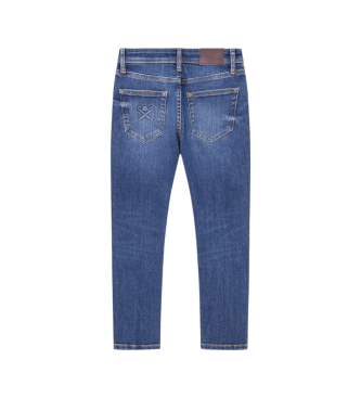 Hackett London Dunkle Vintage Slim Fit Jeans blau