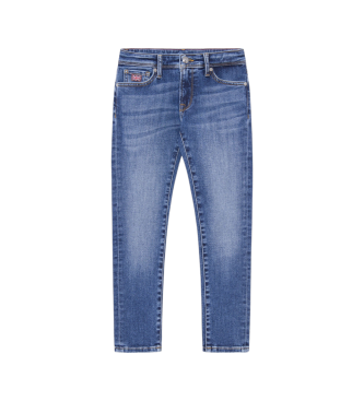 Hackett London Jeans Gebreid Vintage Slim Fit Blauw