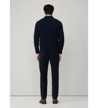 Hackett London Pullover Cable navy