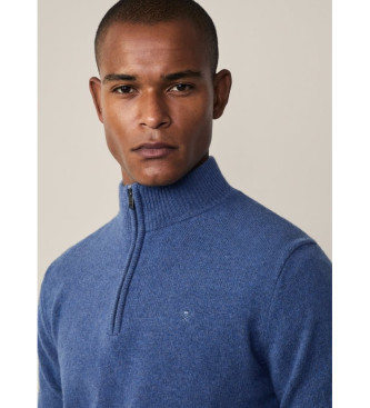 Hackett London Maglione con cerniera blu