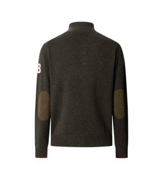 Hackett London Pullover mit Reißverschluss Hzip grün
