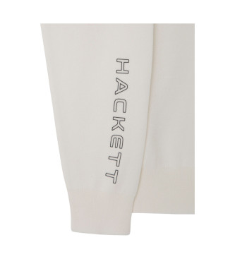 Hackett London Pull Zipper blanc