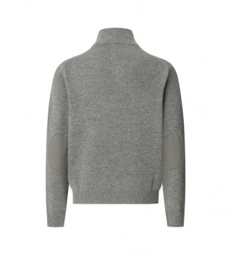 Hackett London Jersey de Lana Hzip gris