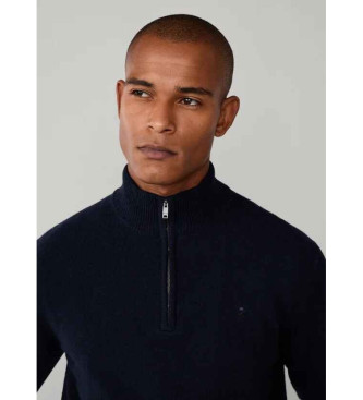Hackett London Jersey de Lana Hzip marino