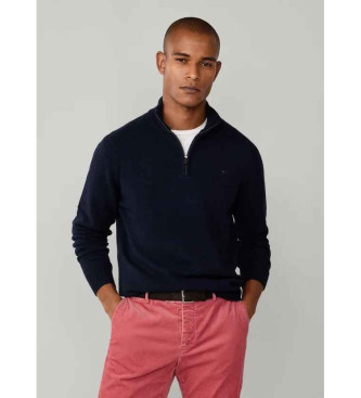 Hackett London Jersey de Lana Hzip marino