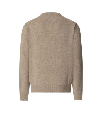 Hackett London Jersey de Lana V beige