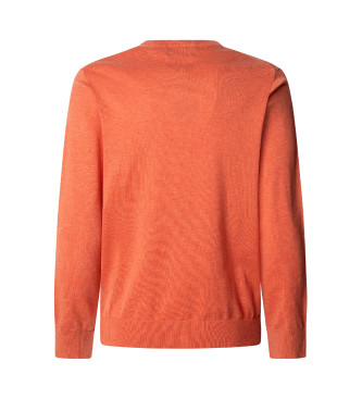 Hackett London Jersey en tejido de algodn y seda coral