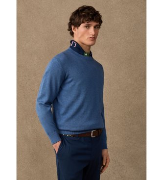 Hackett London Ess Cotton Crew-trøje, blå