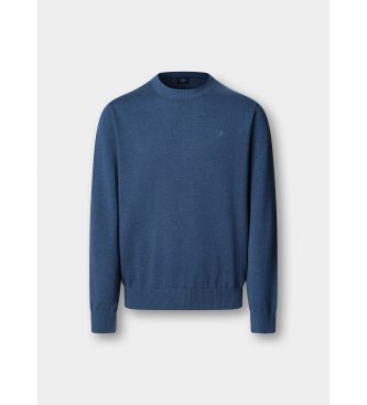 Hackett London Ess Cotton Crew-trøje, blå