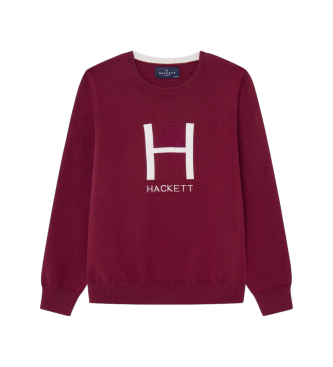 Hackett London Pulover H bordo