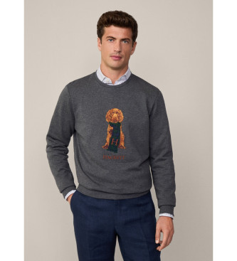 Hackett London Heritage Harry Sweater gris