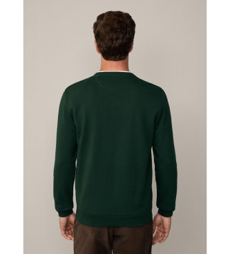 Hackett London Pull Harry vert Heritage