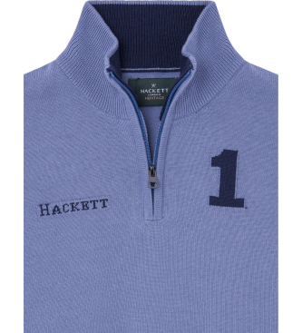 Hackett London Pull bleu Heritage No.1