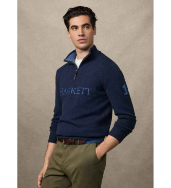 Hackett London Jersey Heritage No. 1 Blu Navy