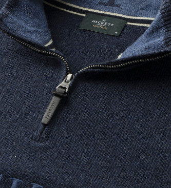 Hackett London Jersey Heritage No. 1 Blu Navy