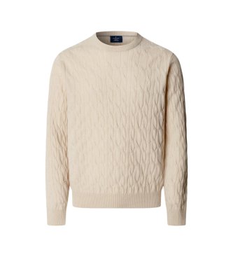 Hackett London Jersey Lambswool de lana beige